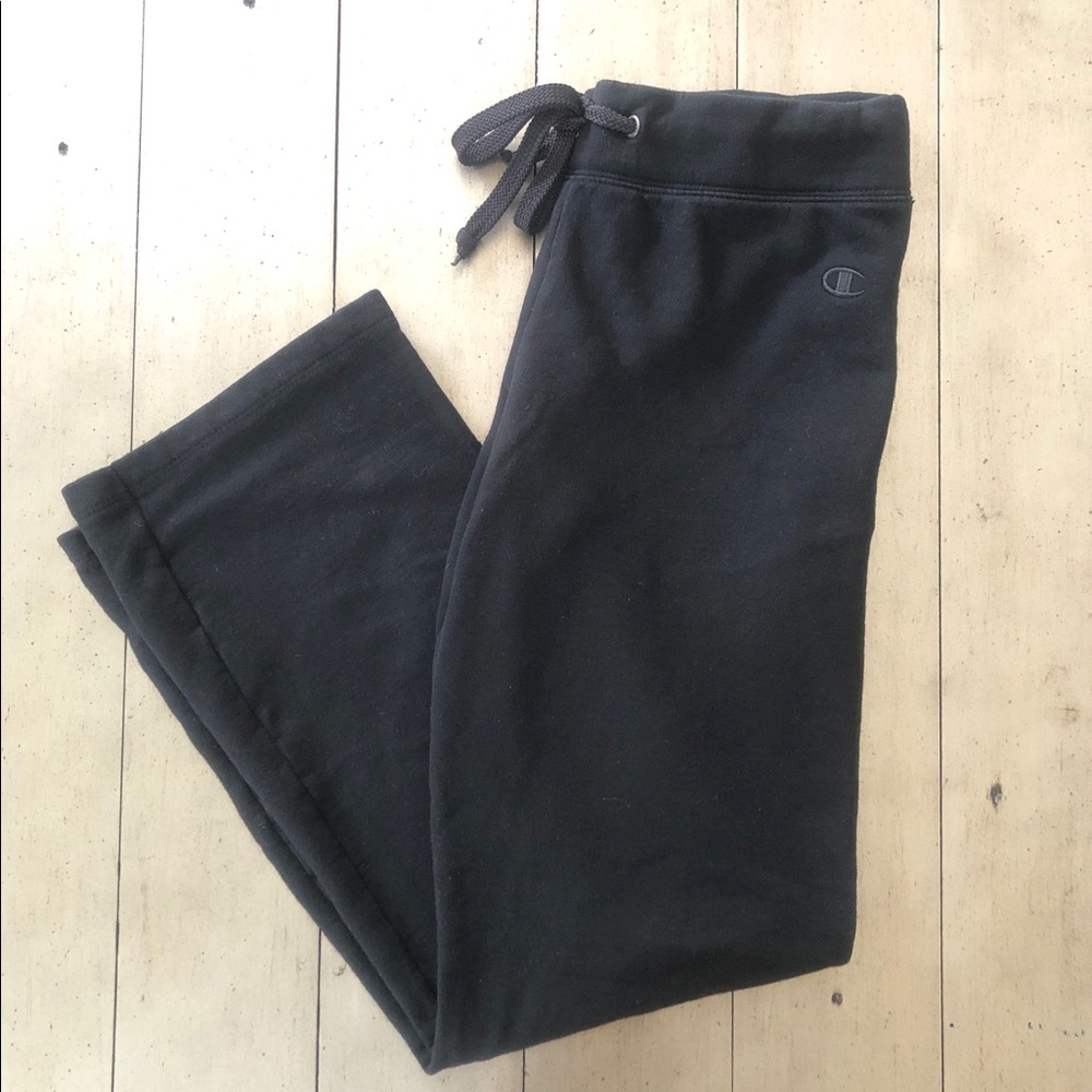 Champion Sweatpants All Black Size Small
